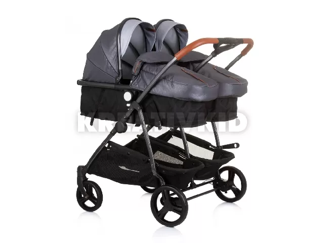 Chipolino Duo Smart iker babakocsi - Silver Gray