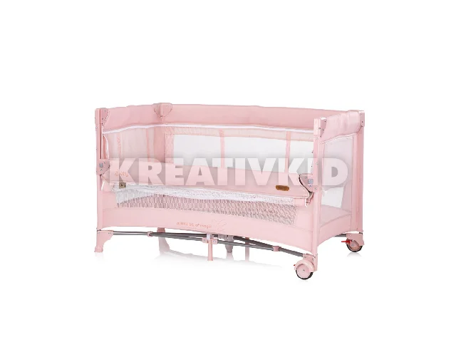 Chipolino Glory multifunkciós utazóágy - pink marshemllow