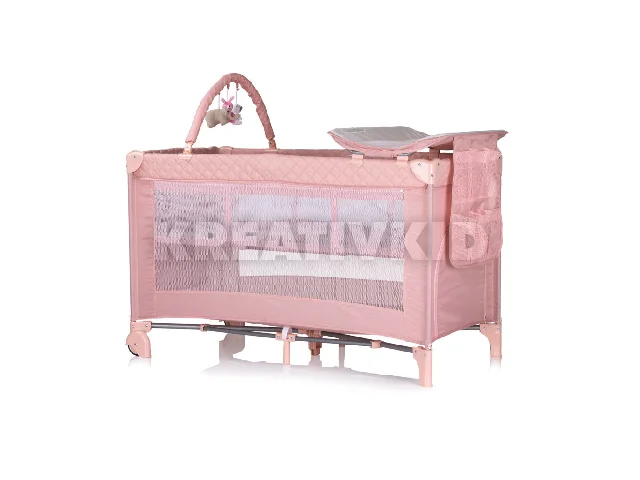 Chipolino Luna multifunkciós utazóágy - Pink marshmellow