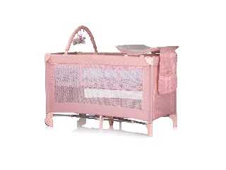 Chipolino Luna multifunkciós utazóágy - Pink marshmellow
