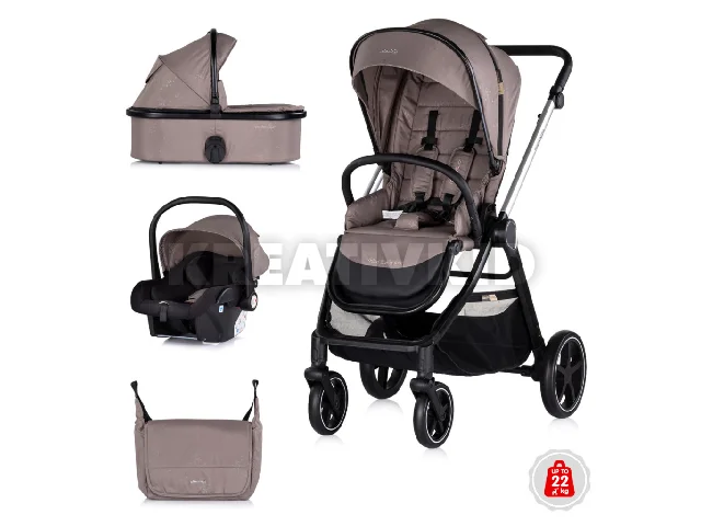 Chipolino Marbella 3 az 1-ben babakocsi - Tiramisu