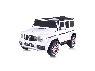 Chipolino Mercedes AMG G63 elektromos autó - white leather