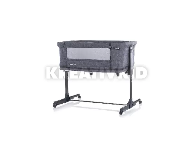 Chipolino Mommy 'n Me szülői ágyhoz csatlakoztatható kiságy - Graphite