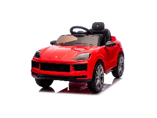 Chipolino Porsche Kayenne elektromos autó bőr üléssel - red