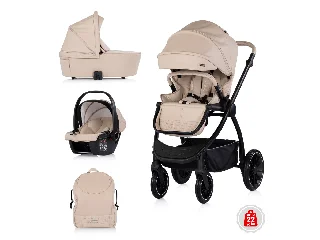 Chipolino Prestige 3az1-ben multifunkciós babakocsi - Latte