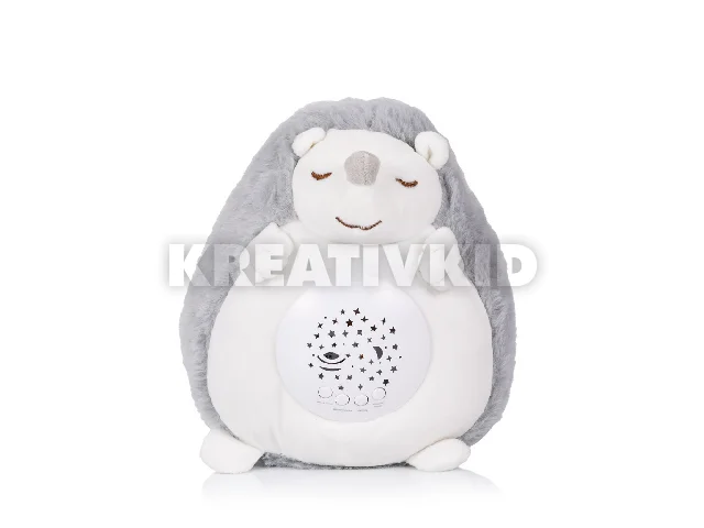 Chipolino projektoros zenélő plüss játék - Little Hedgehog