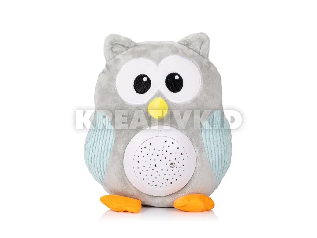 Chipolino projektoros zenélő plüss játék - Owl