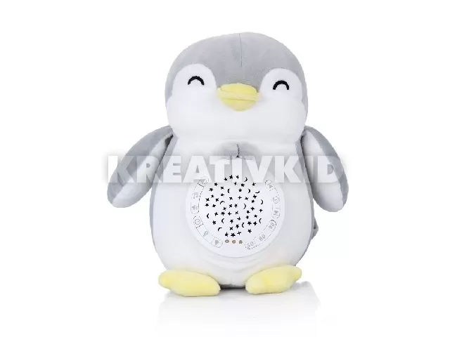 Chipolino projektoros zenélő plüss játék - Penguin