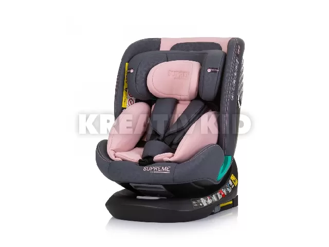 Chipolino Supreme autósülés Isofix 40-150cm - Flamingo