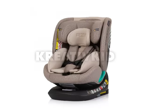 Chipolino Supreme autósülés Isofix 40-150cm - Macadamia