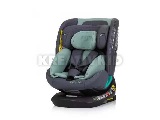 Chipolino Supreme autósülés Isofix 40-150cm - Pastel Green