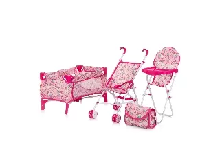 Chipolino Trixy 3 in 1 babázós játék szett - Unicorn