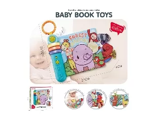 Chipolino zenélő és világítő textil könyv -Erdő