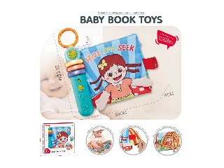 Chipolino Zenélő és világító textilkönyv, Bújocska