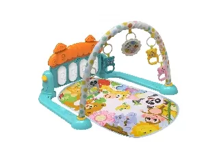 Chipolino zenélő játszószőnyeg - Zoo party - blue