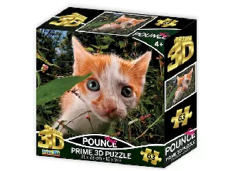 Cica 3D puzzle 63 darabos