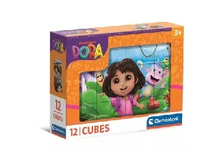Clementoni: Dóra, a felfedező mesekocka - 12 db-os