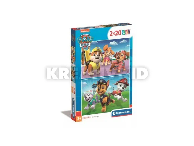 Clementoni: SuperColor Mancs őrjárat - 2 x 20 darabos puzzle