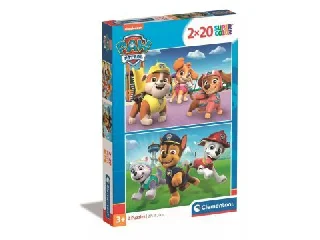 Clementoni: SuperColor Mancs őrjárat - 2 x 20 darabos puzzle