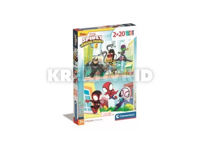 Clementoni: SuperColor Póki és csodálatos barátai - 2 x 20 darabos puzzle