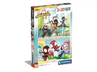 Clementoni: SuperColor Póki és csodálatos barátai - 2 x 20 darabos puzzle