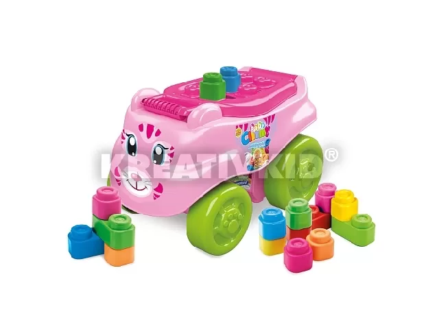 Clemmy Baby - Cicakocsi puha építőkockákkal