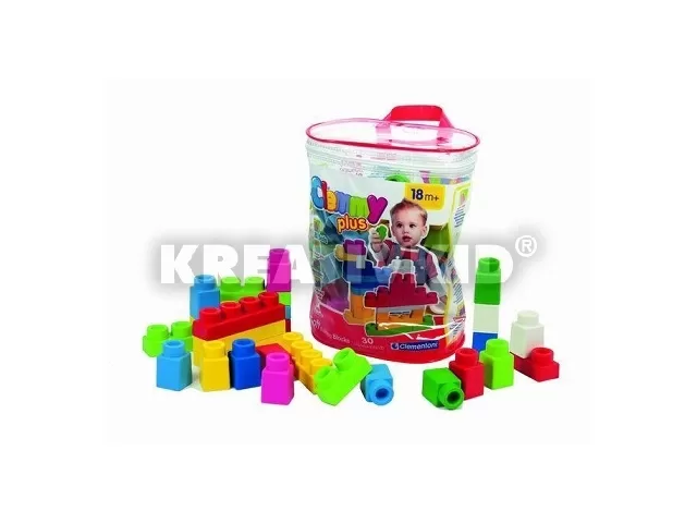 Clemmy Plus puha építőkockák - 30 db-os
