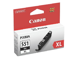 CLI-551BXL Fotópatron Pixma iP7250, MG5450, MG6350 nyomtatókhoz, CANON, fekete, 11ml