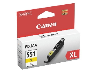CLI-551YXL Tintapatron Pixma iP7250, MG5450, MG6350 nyomtatókhoz, CANON, sárga, 11ml