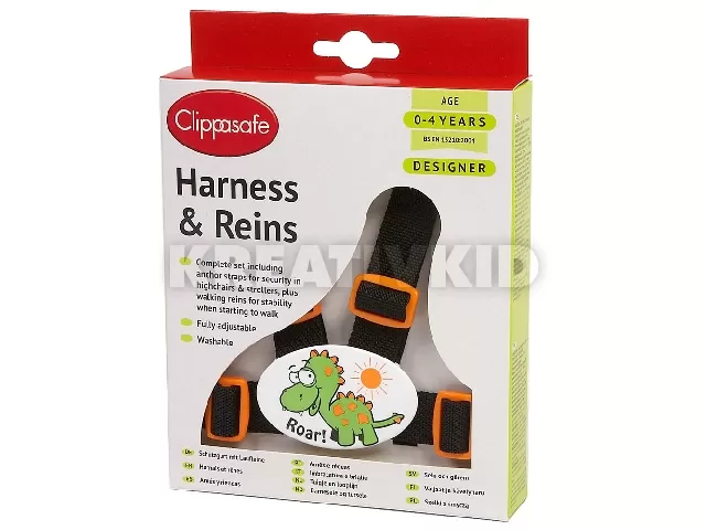 Clippasafe Ülésrögzítõ és kantár fekete/narancs 10/D