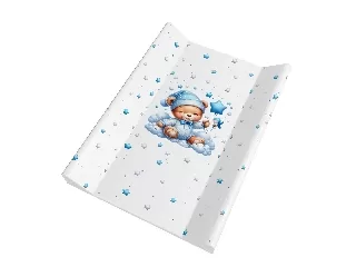 Color pelenkázó lap puha 2 oldalú 70x50cm Maci fiú kék