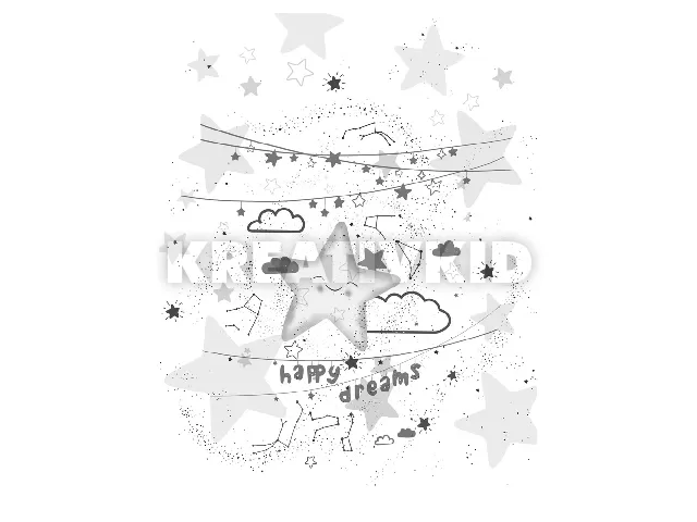 Color pelenkázó lap sík 70x50cm Happy dreams