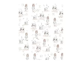 Color pelenkázó lap sík 70x50cm Nyuszik tapéta