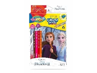 Colorino 12db háromszög alakú ceruza hegyezővel Jégvarázs