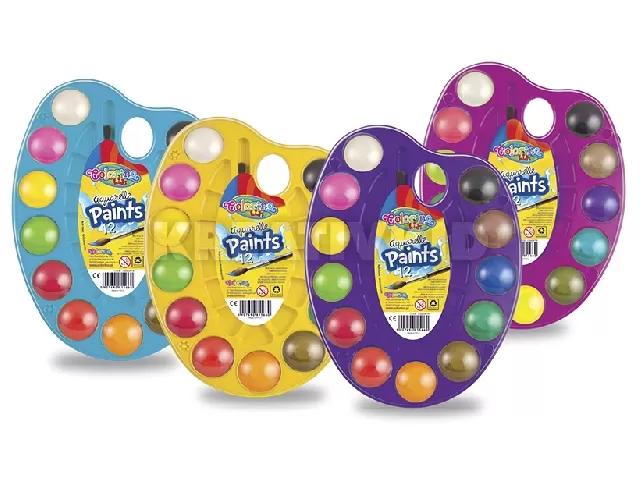 Colorino Vízfesték paletta 12 színű