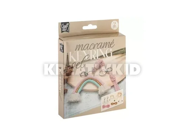 CraftArt: Makramé készítő kreatív készlet - kulcstartó