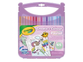 Crayola: Create and Color pasztell rajzkészlet - 65 db-os
