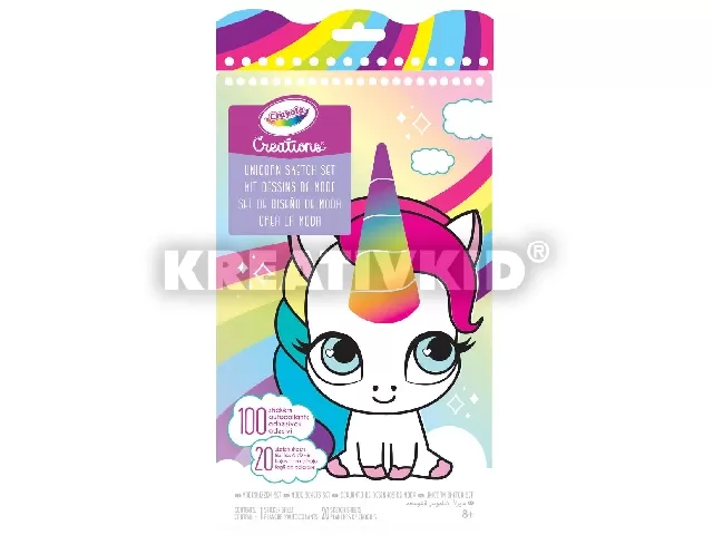 Crayola Creations Unikornis matricás rajzkészlet
