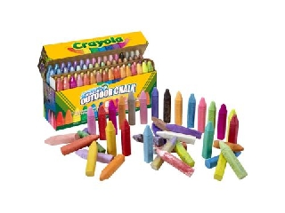 Crayola: Kimosható aszfaltkréta szett - 64 db-os