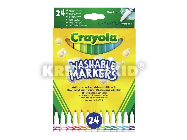 Crayola Kimosható vékony filctoll 24db