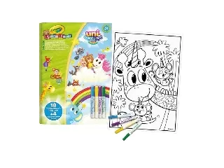 Crayola Mini Kids Állatkornis kifestő és filctoll