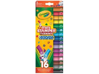 Crayola: Mini mintázó filctoll készlet - 16 db