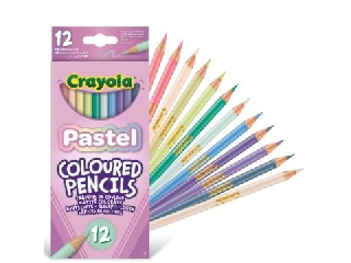 Crayola: Pasztell színes ceruza készlet - 12 db-os