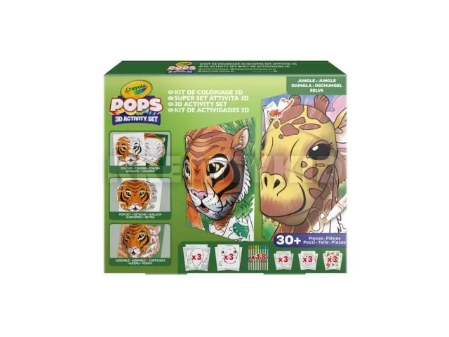 Crayola POPs: 3D megakészlet – Dzsungel