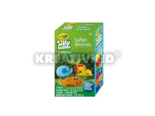 Crayola Silly Scents: Illatos mini gyurmakészlet - Szafari