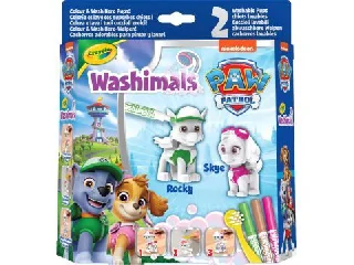 Crayola Washimals: Kimosható Mancs őrjárat figura, 2 db - többféle