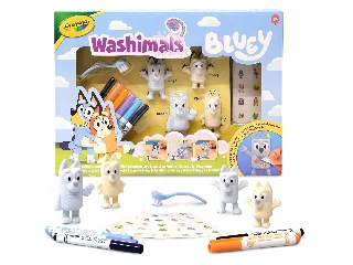 Crayola Washimals matrica kérszlet Bluey