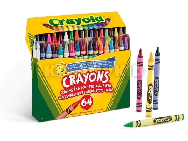 Crayola: Zsírkréta - 64 db-os