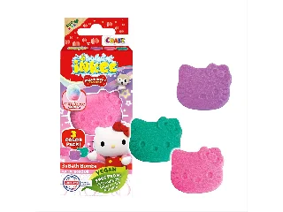 Craze Inkee vegán fürdő bomba forma - Hello Kitty vattacukor aromával, 3db-os