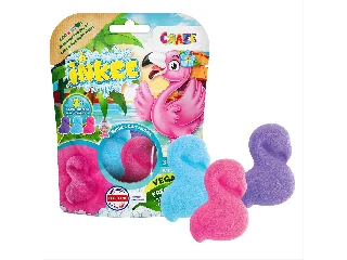 Craze Inkee vegán fürdő forma - flamingó rágogumi aromával, 3db-os